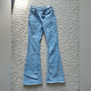 SHEIN Light Blue Flare Jeans